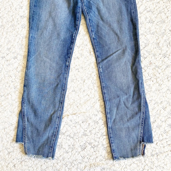 Frame Le High Straight Jeans, Beaudry Distressed Step Hem, 24 - Picture 6 of 15